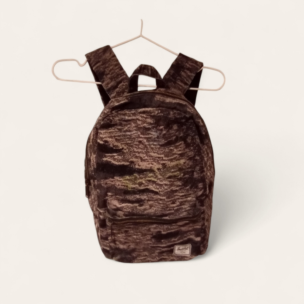 Herschel Supply Co. Black And Green Camouflage Backpack
